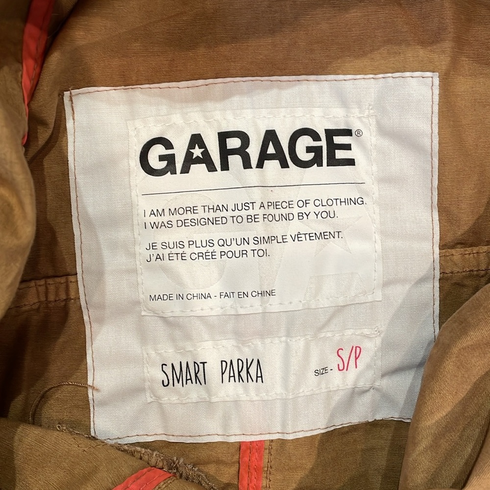 Garage Olive Brown Hooded Jacket - Picture 3 of 4